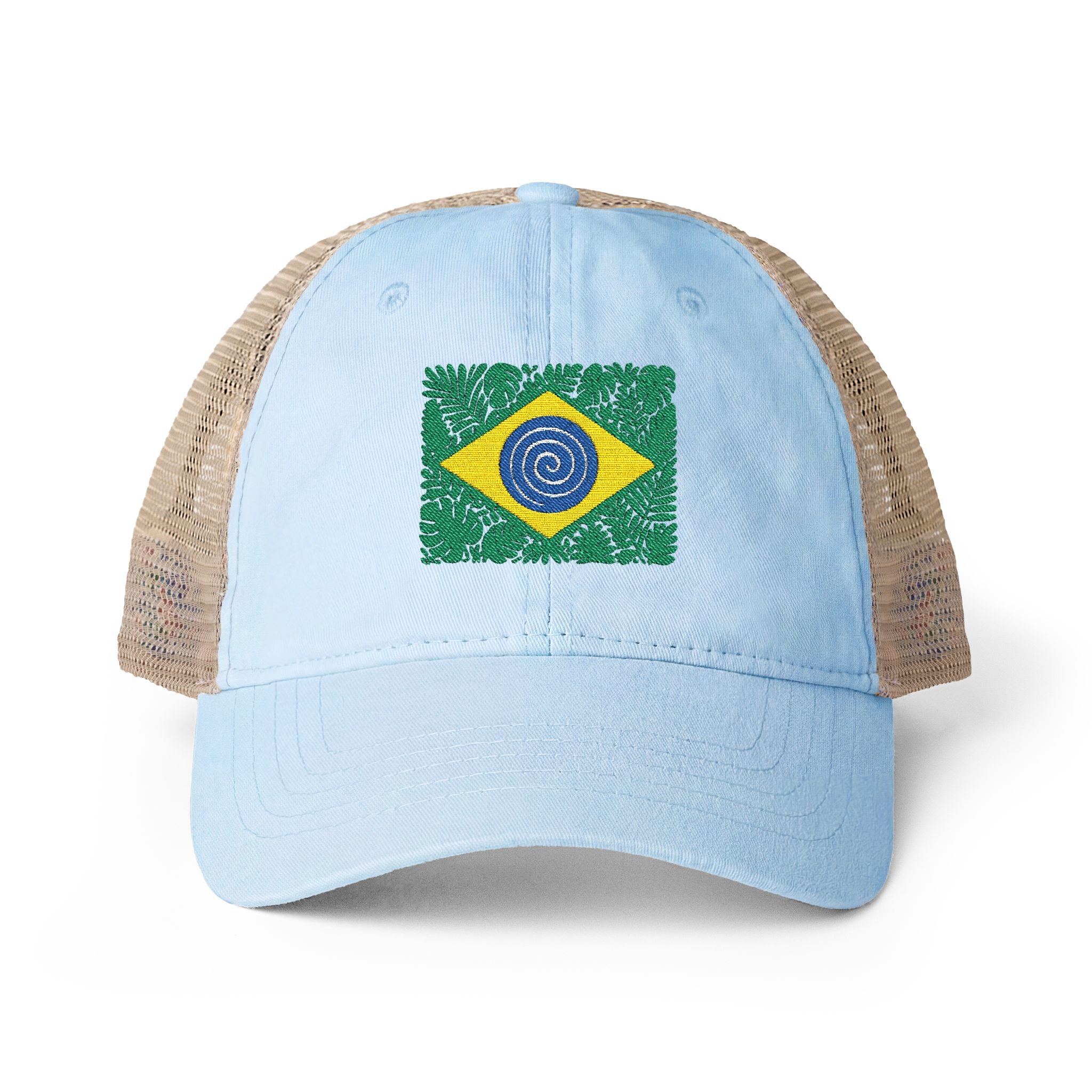 Brazil Women's Washed Mesh-Back Cap