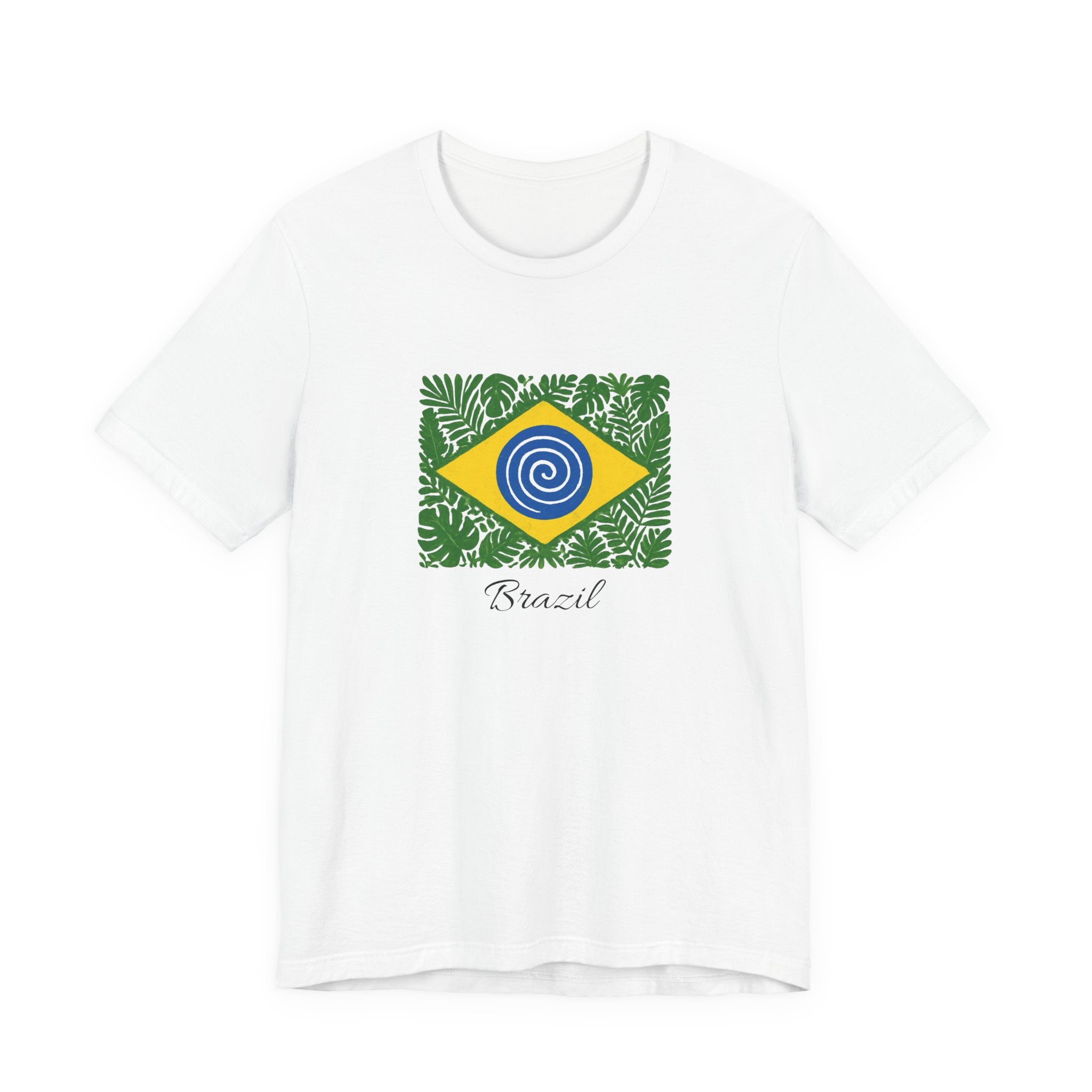 Brazil Flag Tropical T‑Shirt