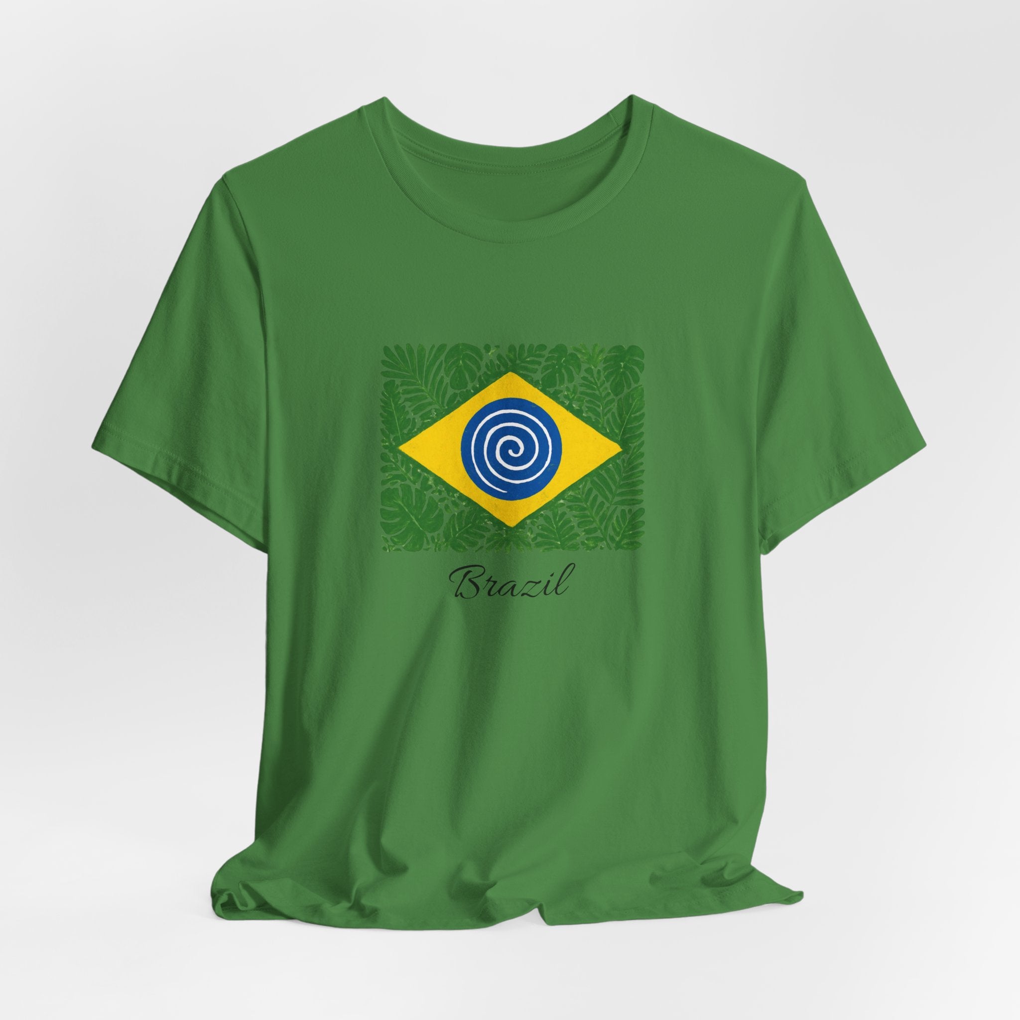Brazil Flag Tropical T‑Shirt