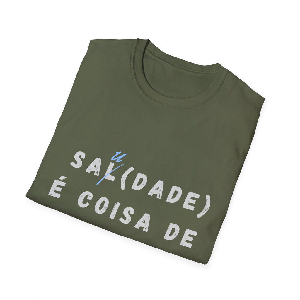 "Sa(l)dade é coisa de (a)mar" - T-shirt