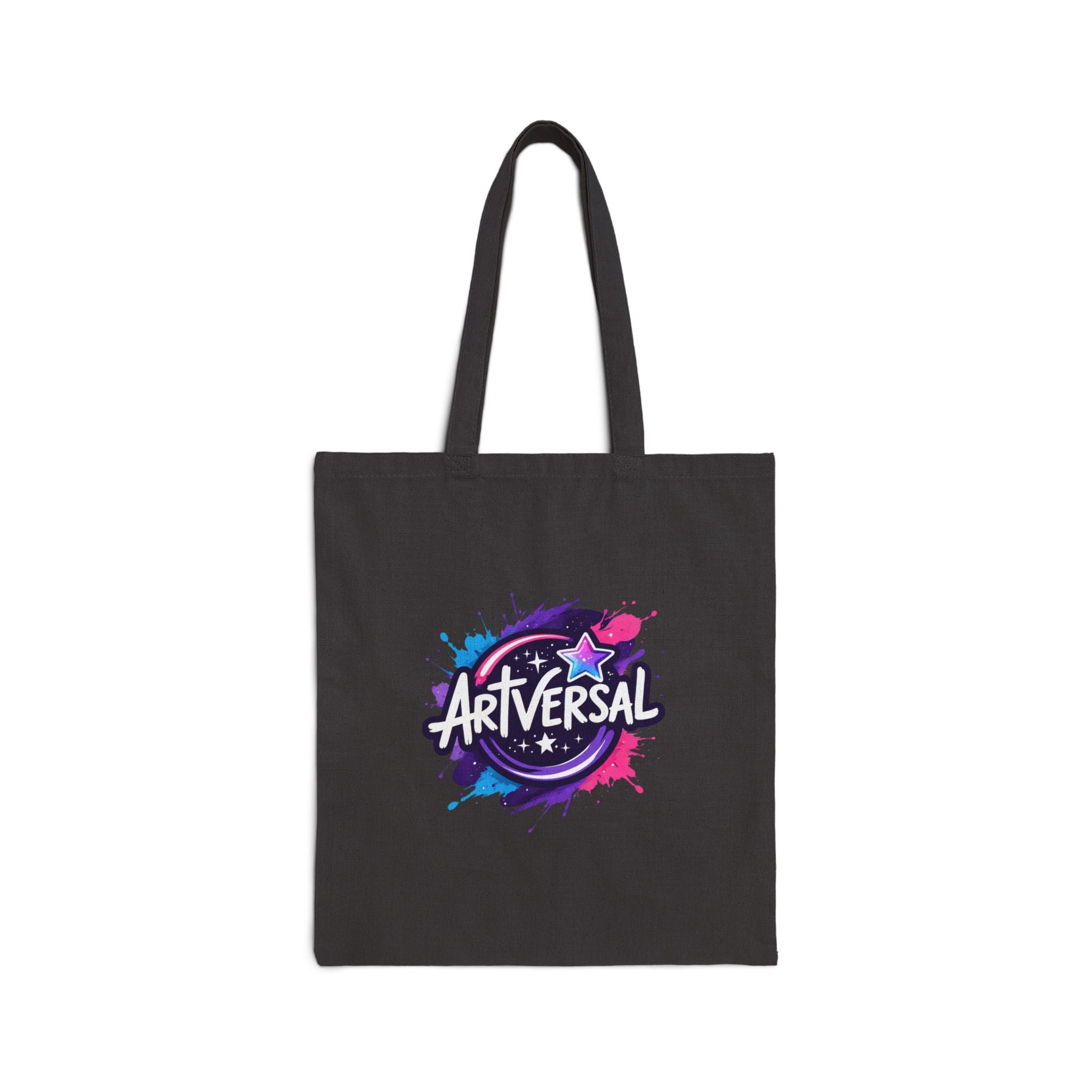 ArtVersal ™ Canvas Tote Bag Colorful Splash Logo