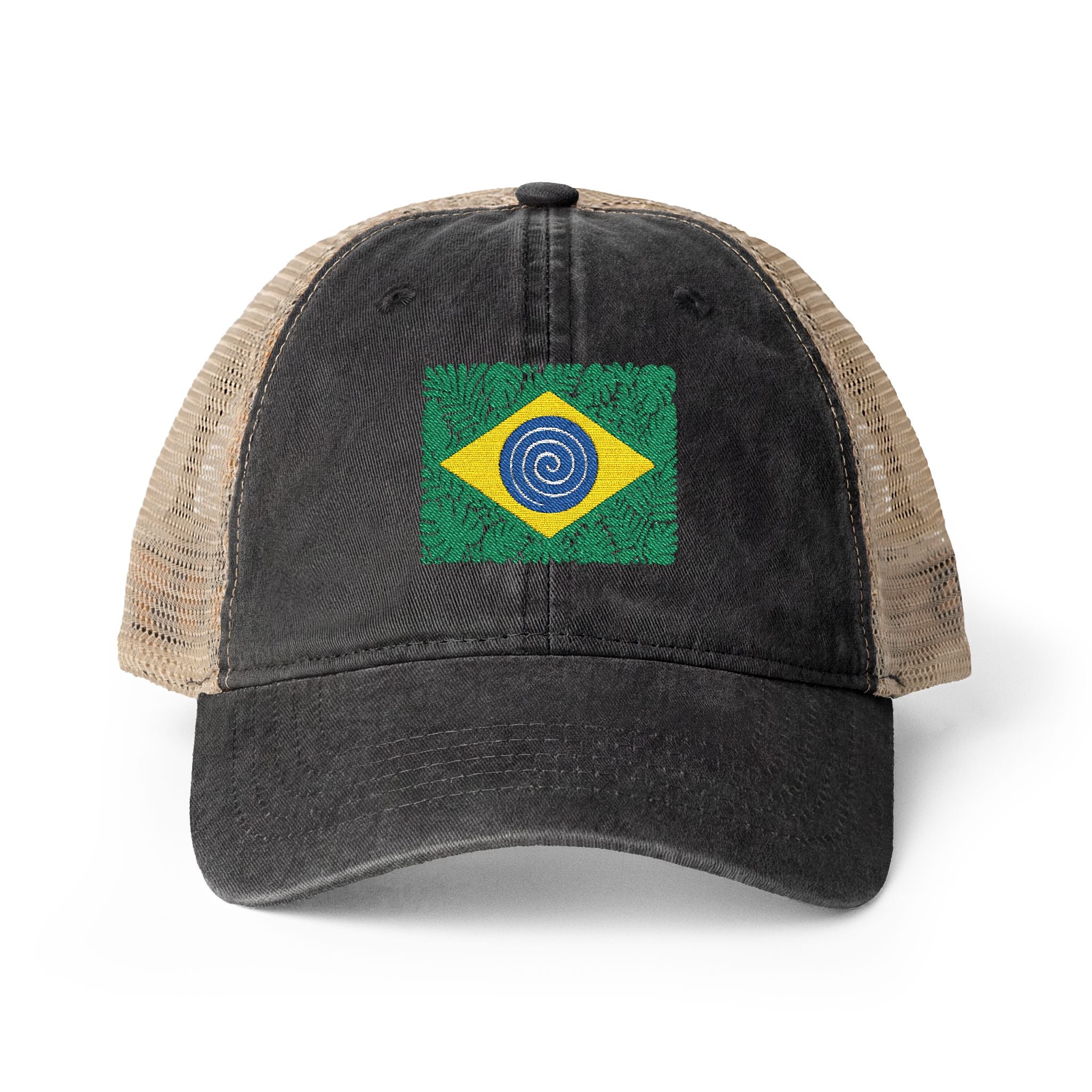 Brazil Women's Washed Mesh-Back Cap