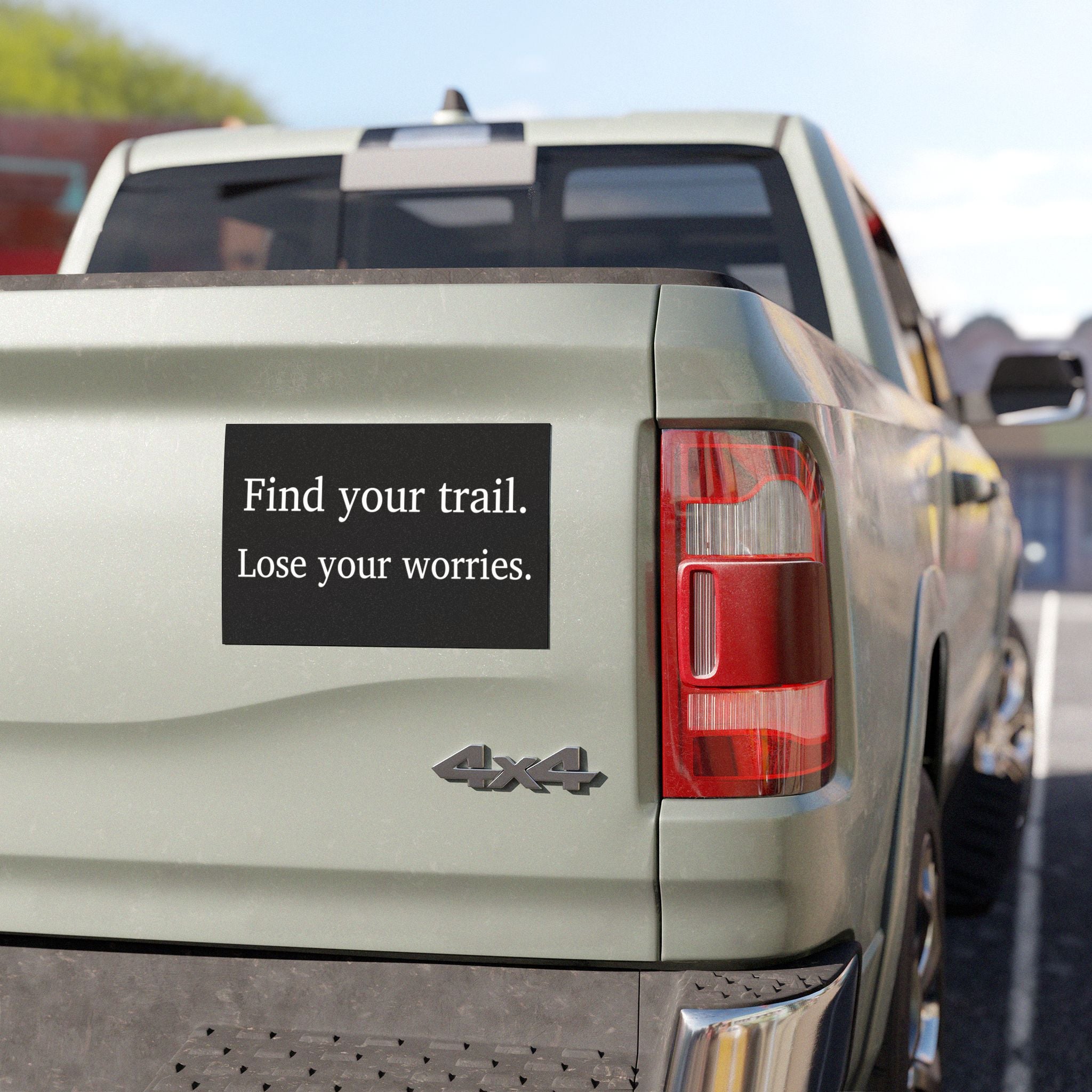 Find Your Trail Car Magnet – Inspirational Outdoor Quote Magnetic Decal