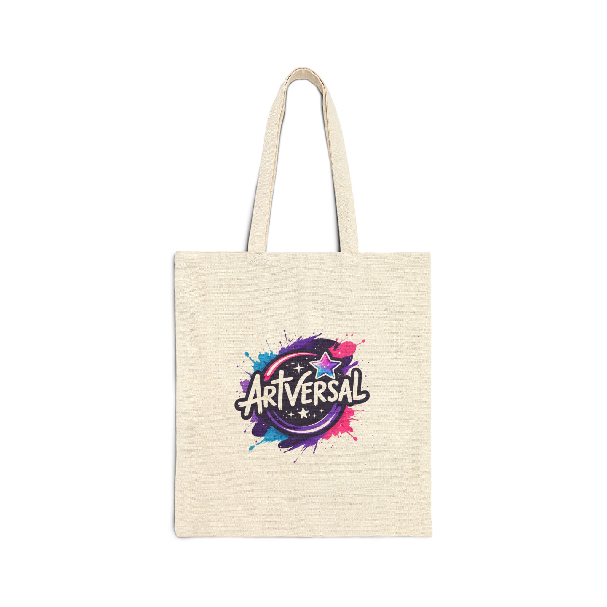 ArtVersal ™ Canvas Tote Bag Colorful Splash Logo