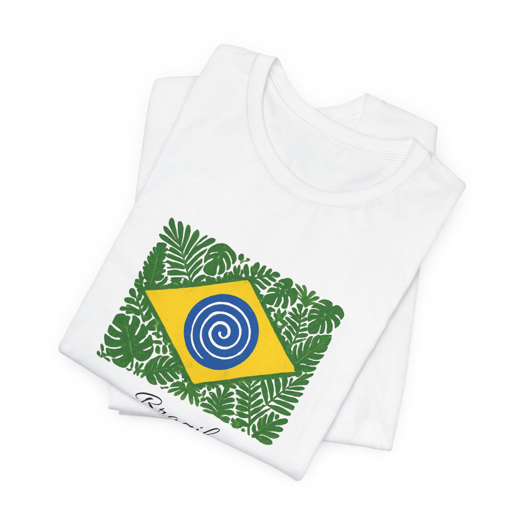 Brazil Flag Tropical T‑Shirt