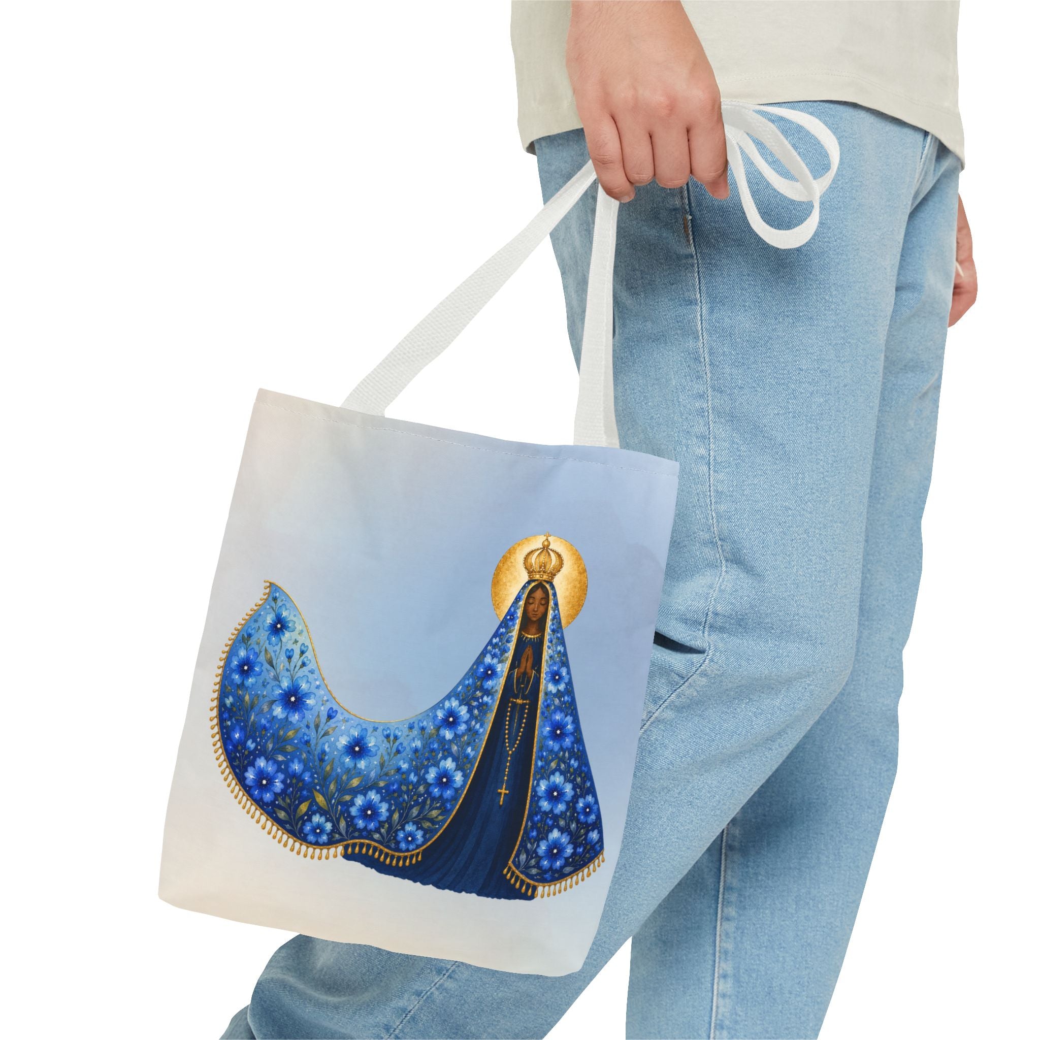 Our Lady Aparecida Tote Bag — Religious Catholic Devotional Tote