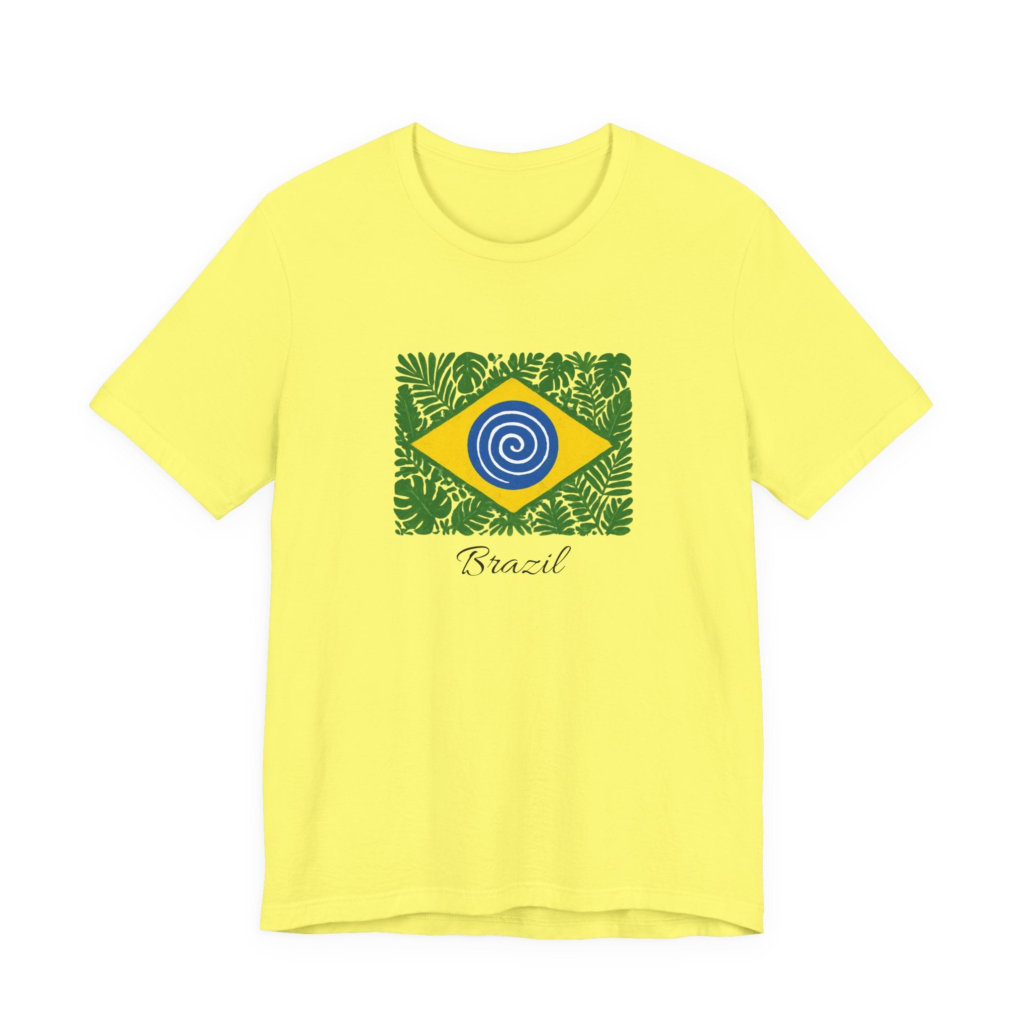 Brazil Flag Tropical T‑Shirt