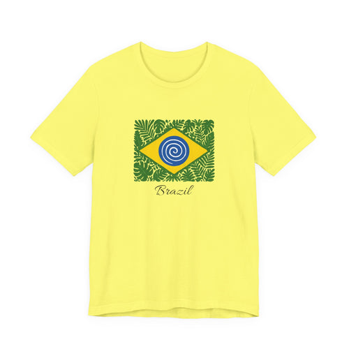 Brazil Flag Tropical T‑Shirt