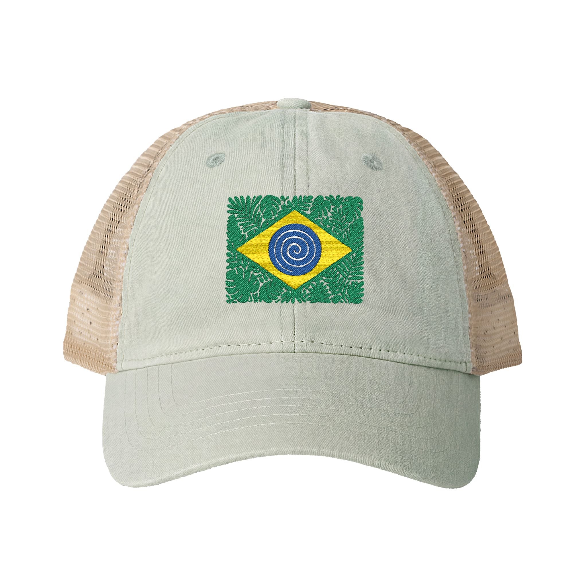 Brazil Women's Washed Mesh-Back Cap