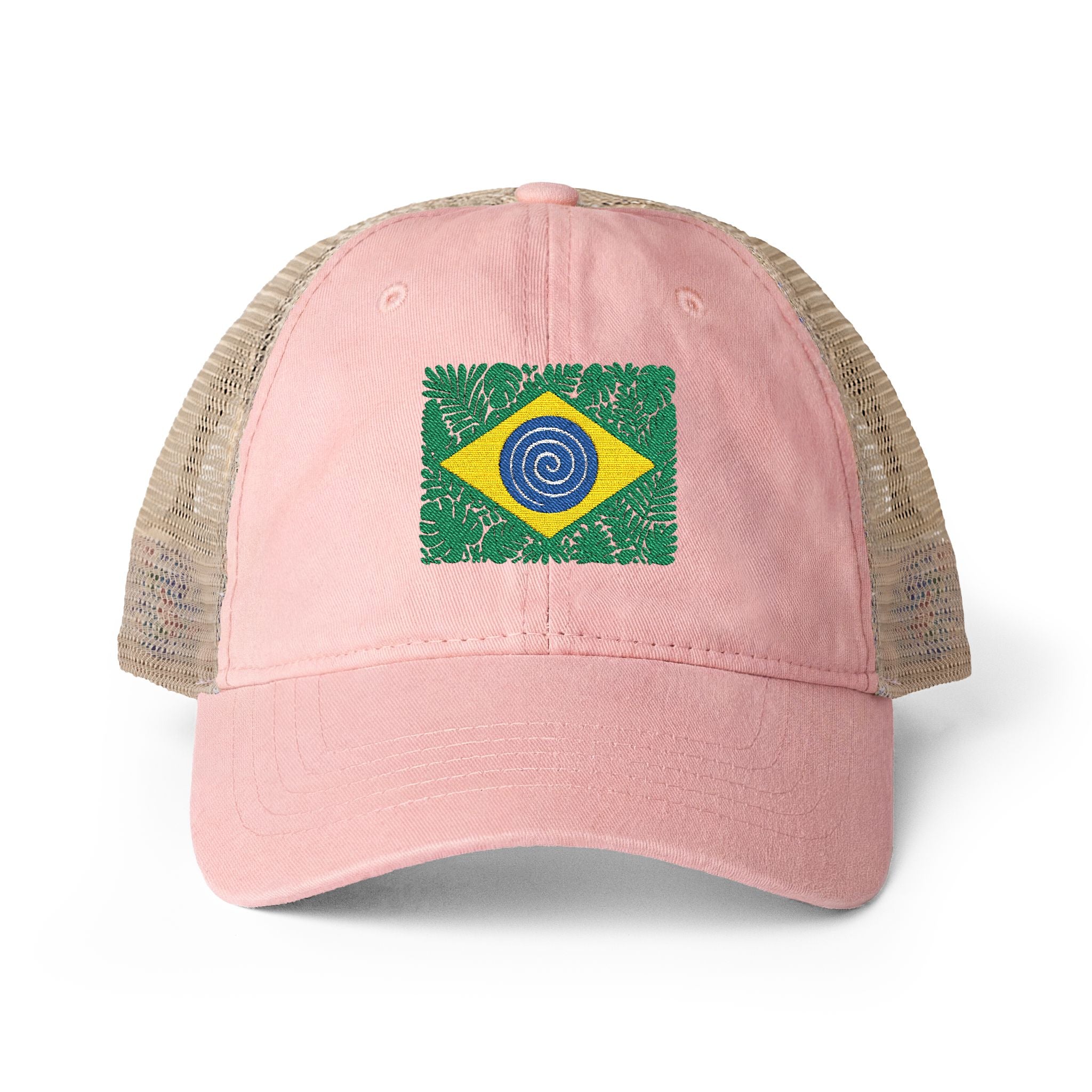 Brazil Women's Washed Mesh-Back Cap