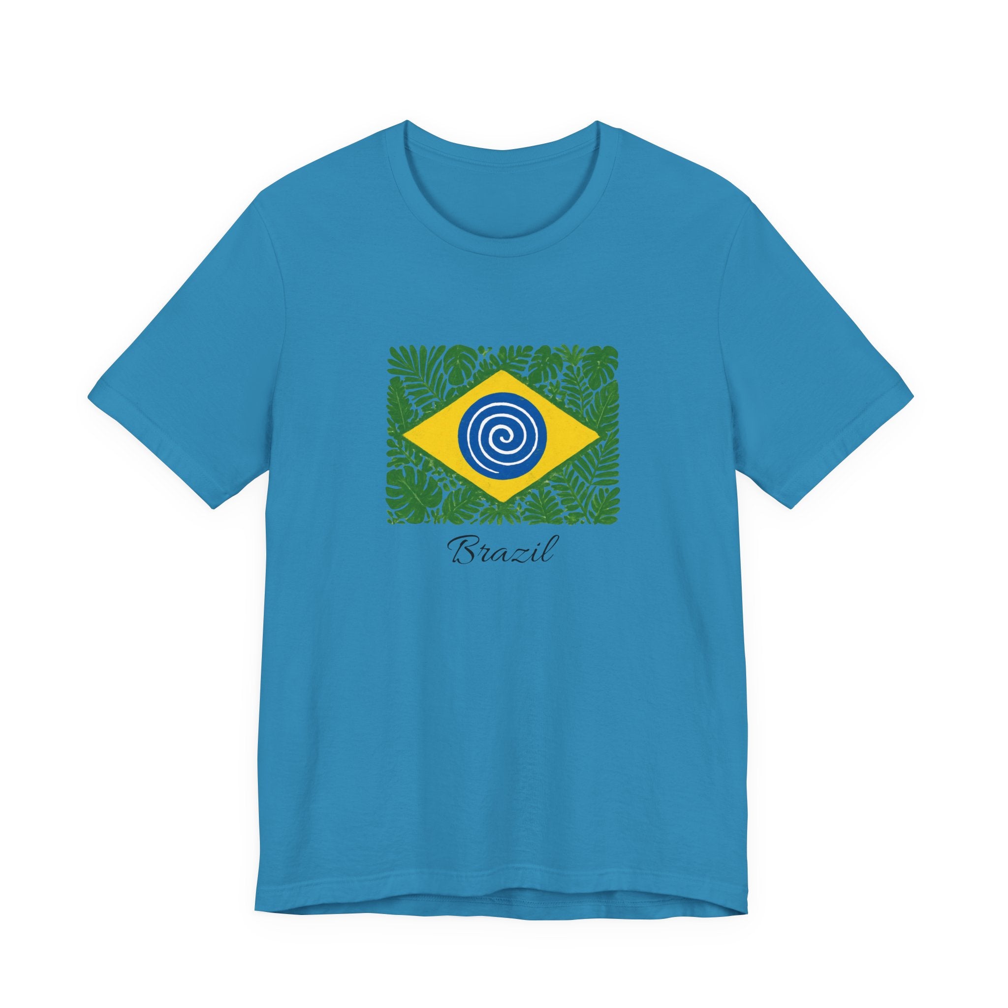 Brazil Flag Tropical T‑Shirt