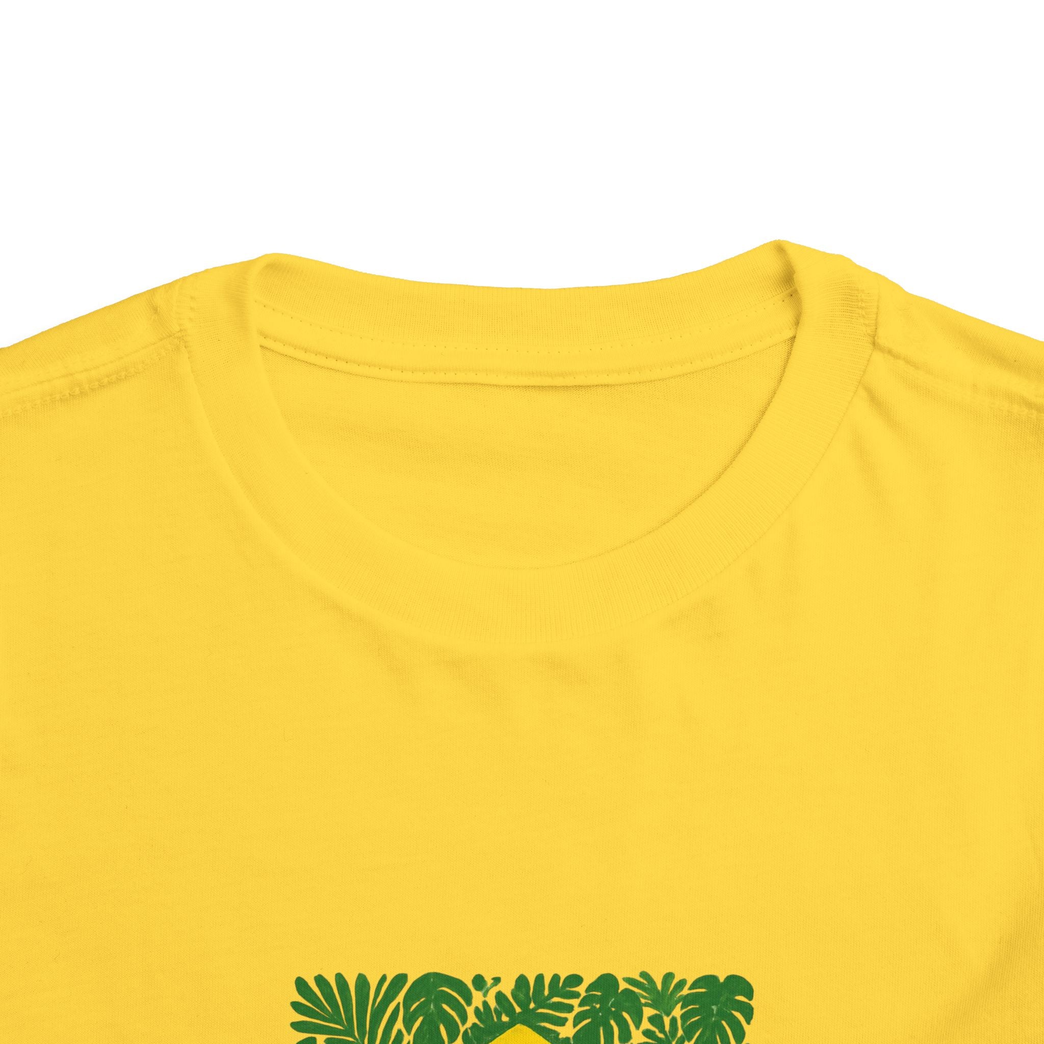 Toddler Tee — Brazilian Flag Tropical Design "Proud to be Brazilian"