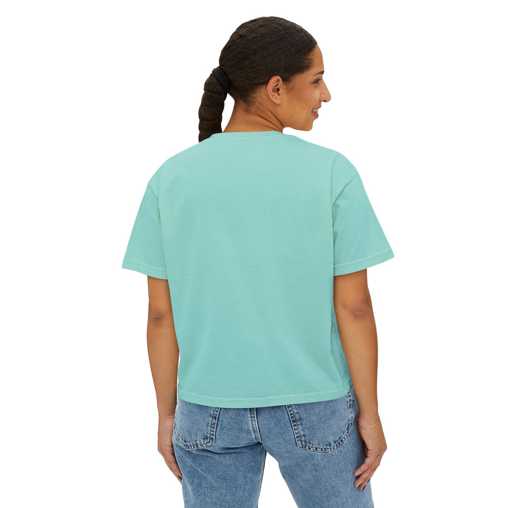 Brazil Tropical Flag Women's Boxy Tee — World Cup Pride Shirt
