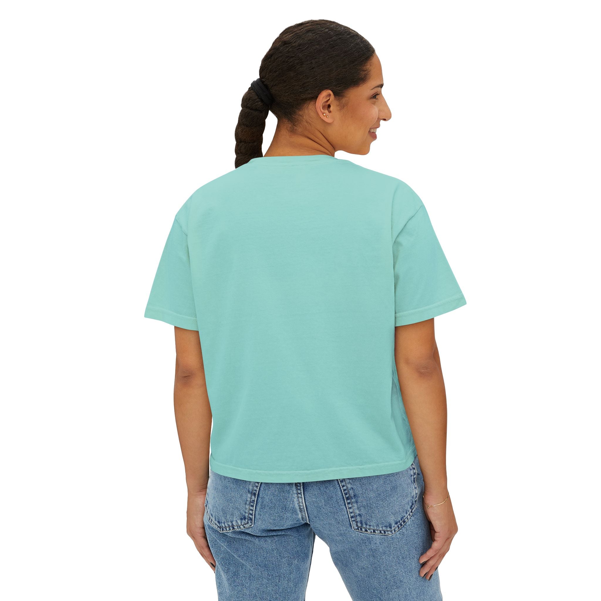 Brazil Tropical Flag Women's Boxy Tee — World Cup Pride Shirt