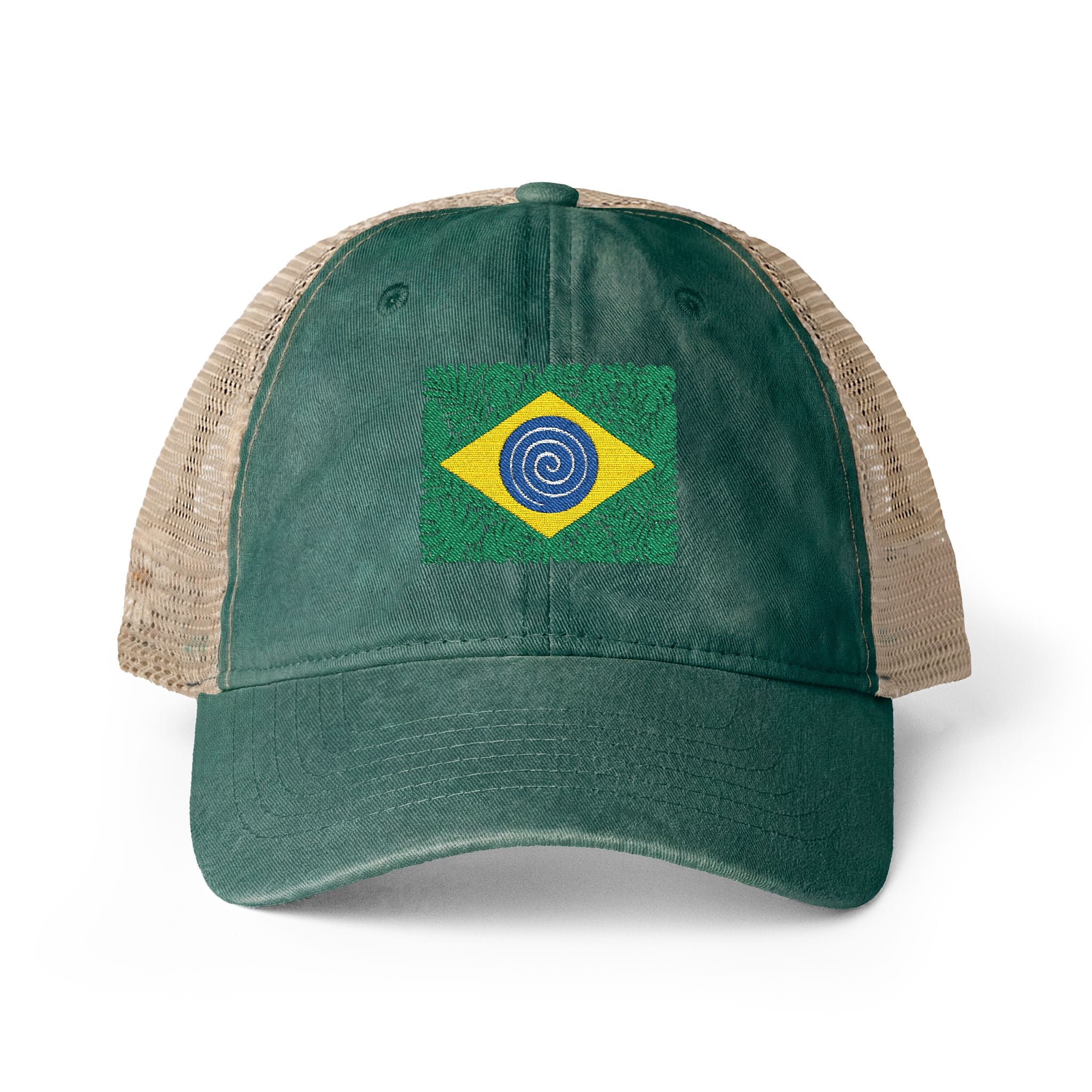 Brazil Women's Washed Mesh-Back Cap