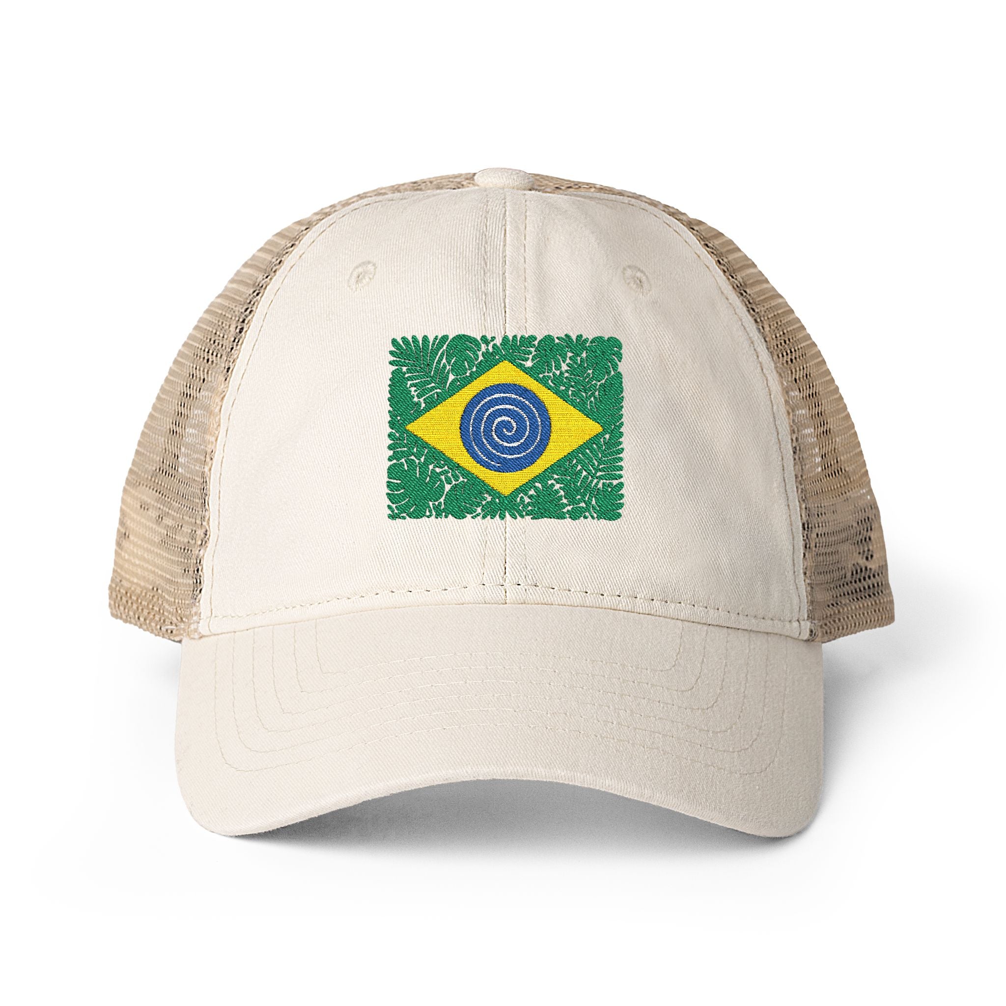 Brazil Women's Washed Mesh-Back Cap
