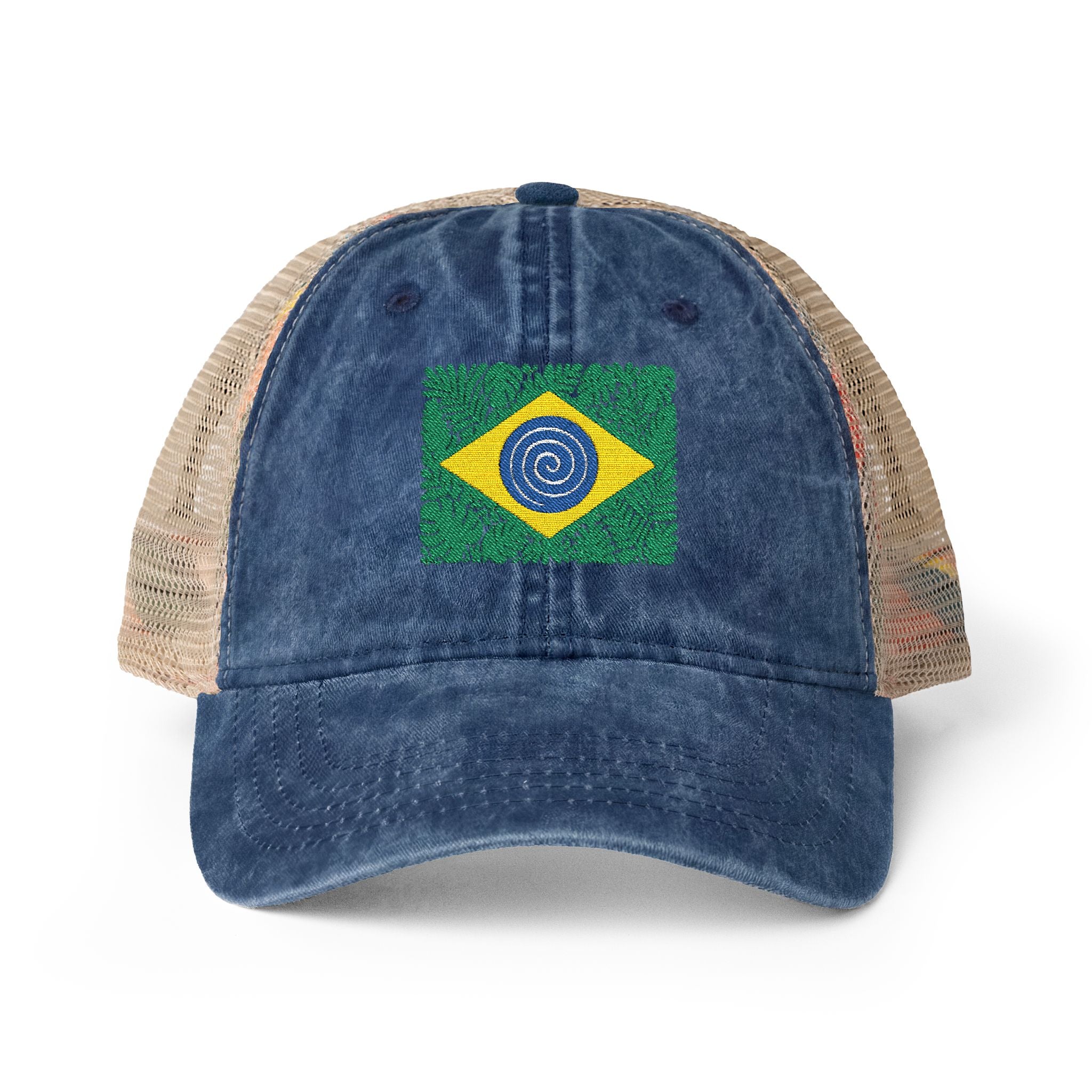 Brazil Women's Washed Mesh-Back Cap
