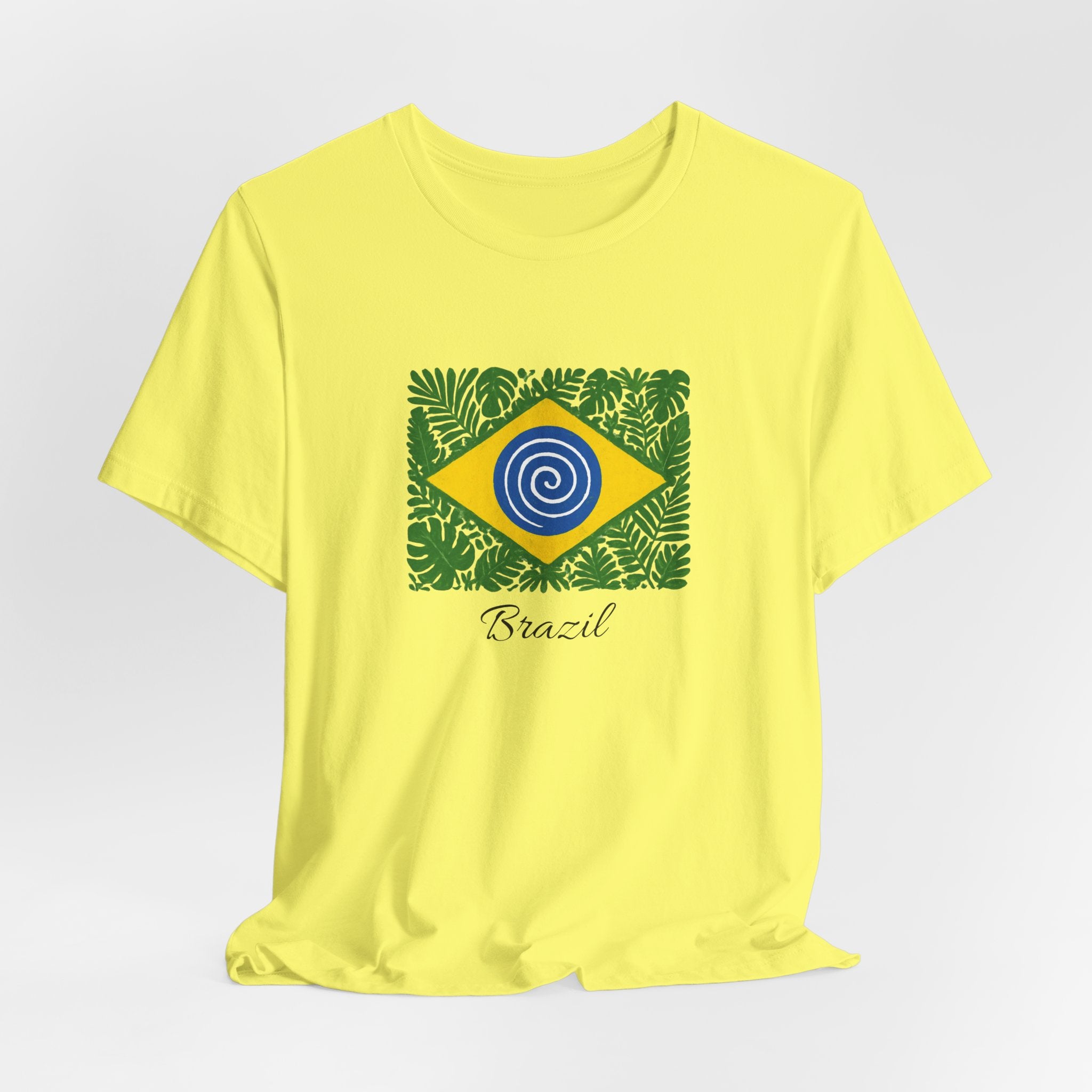 Brazil Flag Tropical T‑Shirt