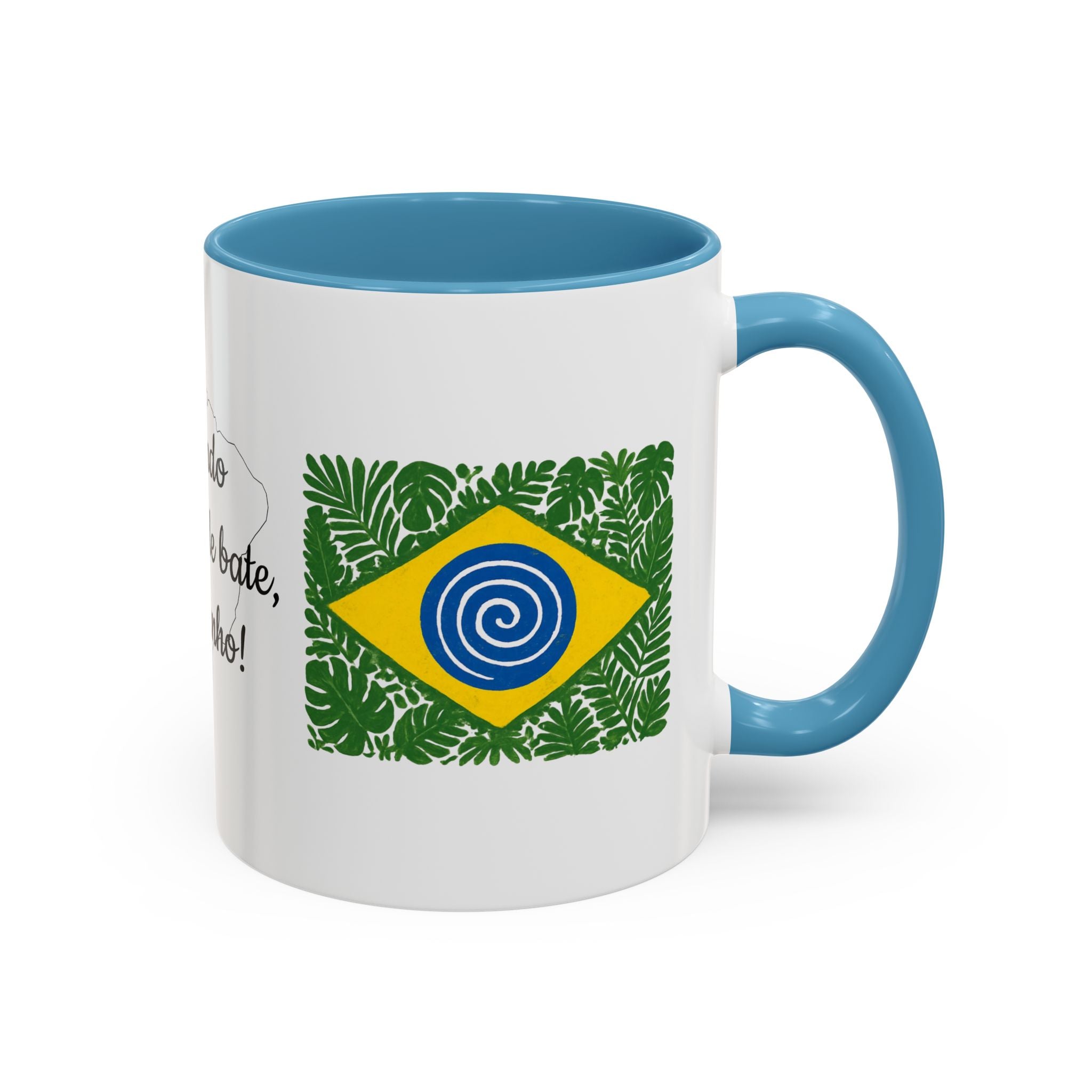 Brazilian Coffee Mug – "Quando a saudade bate, eu apanho!" Accent Mug