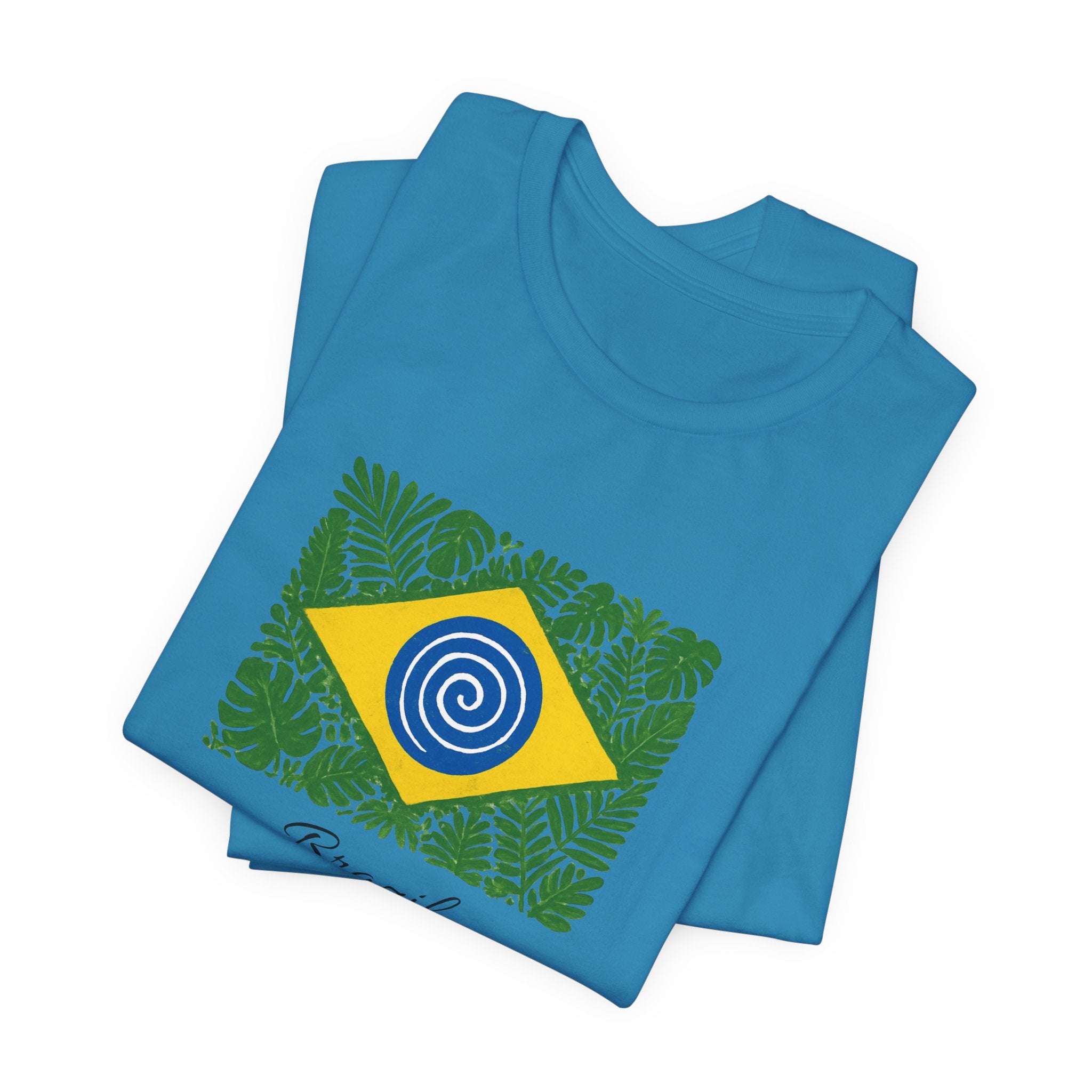 Brazil Flag Tropical T‑Shirt
