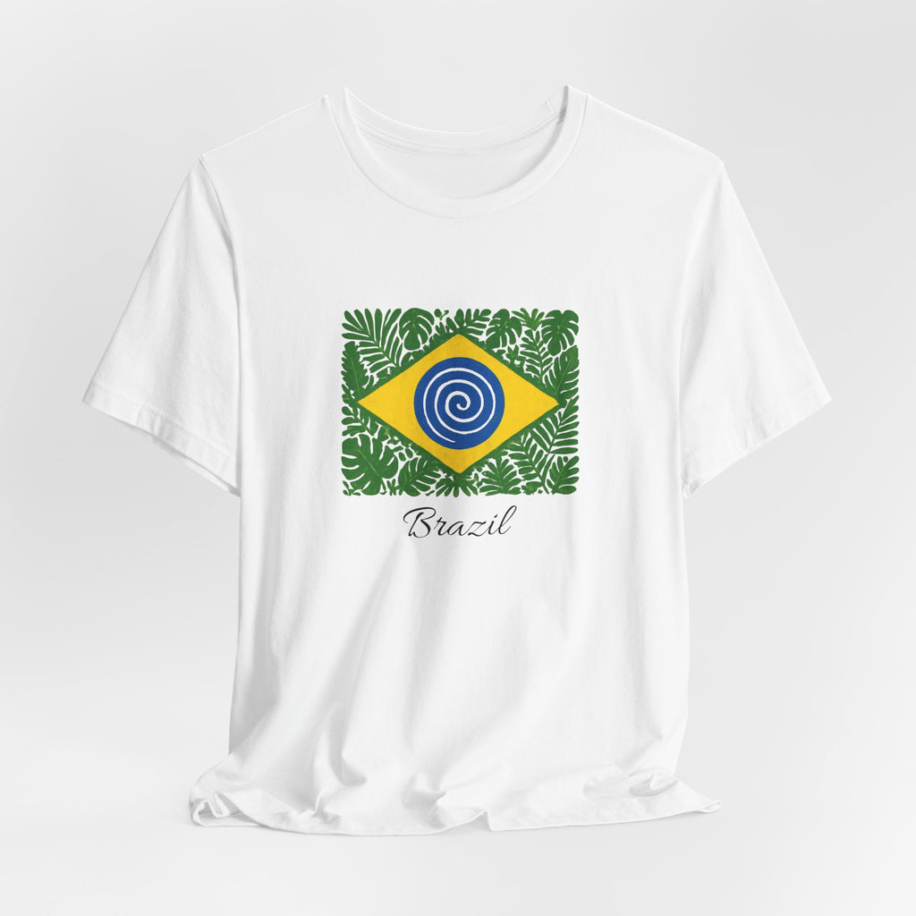 Brazil Flag Tropical T‑Shirt