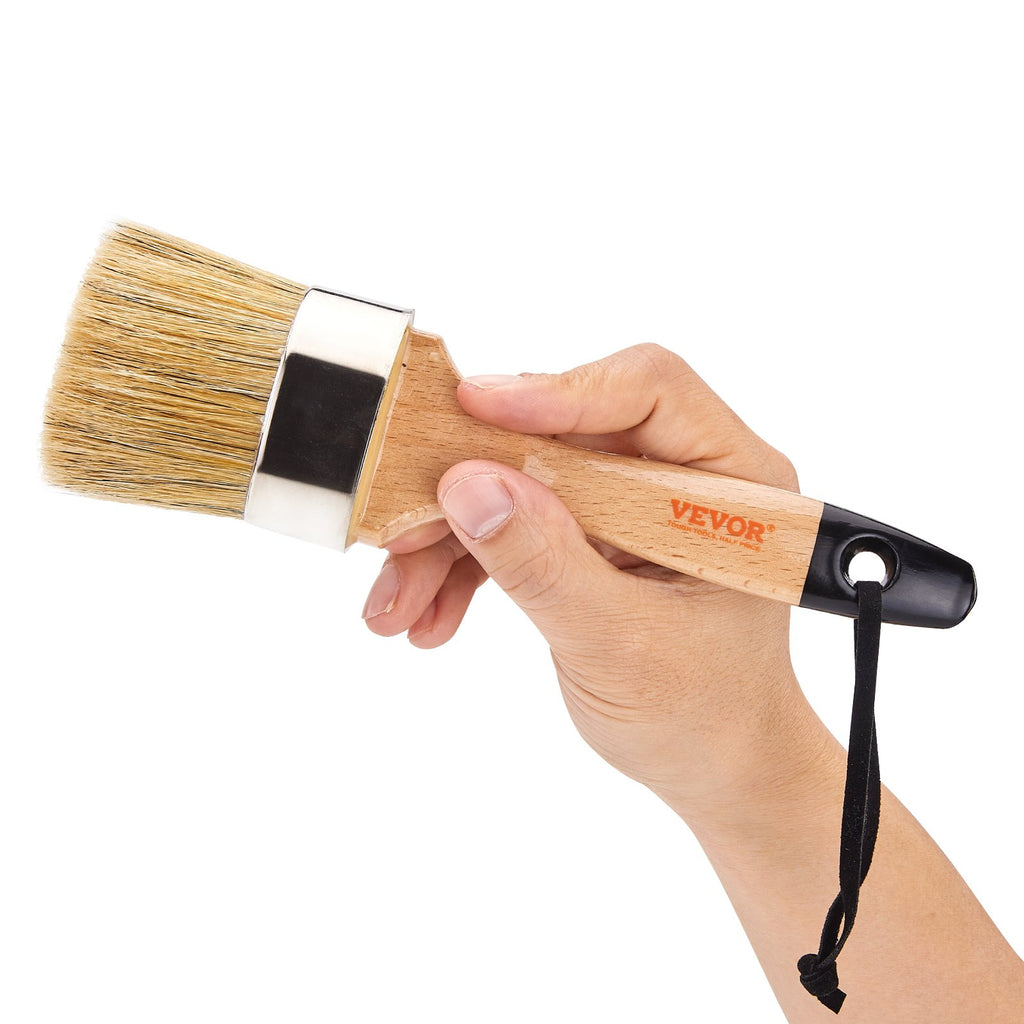 Chalk Wax Paint Brush 4 Piece Furniture Paint Brushes For Painting & Waxing