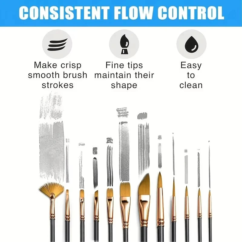 Arthritis-Friendly Brush Set - Comfort Grip Pro