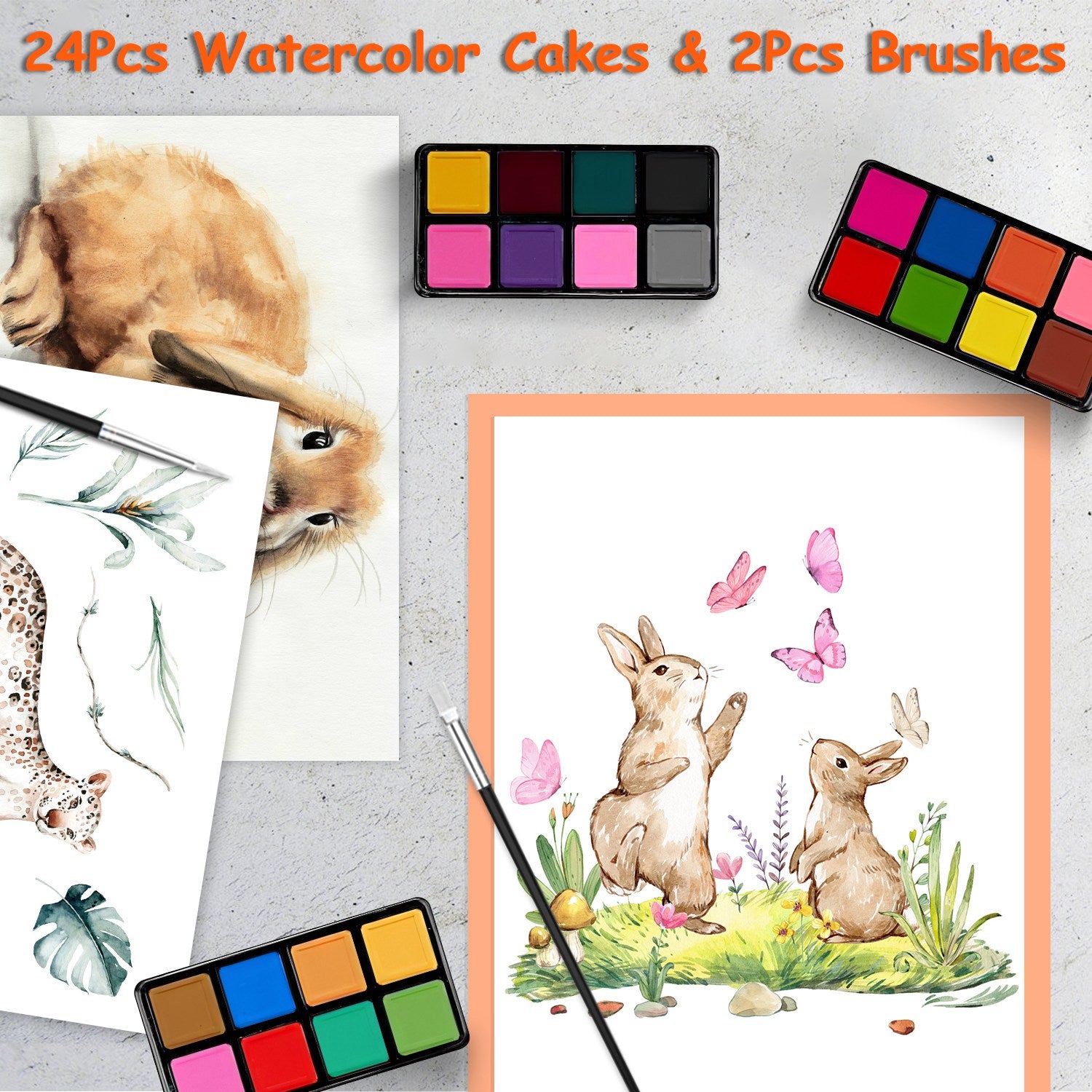 140Pcs Art Supplies With Colored Pencils Oil Pastels Crayons, Watercolor Cakes Brushes Sharpener Eraser In Elegant Wooden Box Professional Art Kit For Kids Adults Beginners Pros Office Supplies